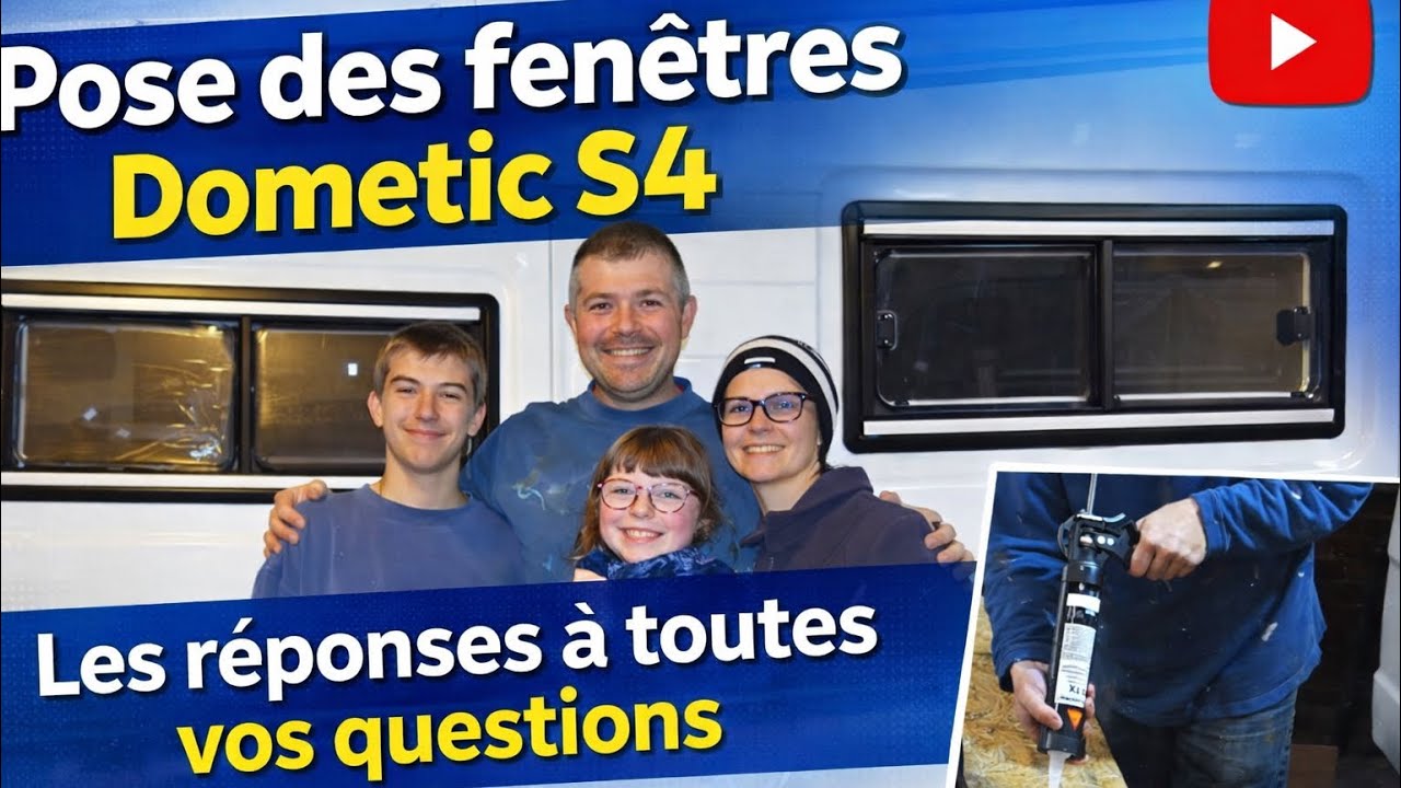 #5 : Pose de fenêtres DOMETIC S4 sur notre James Cook ou Comment remplacer des fenêtres de 1984?