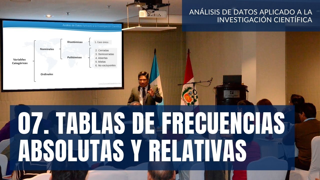 07. Tablas de frecuencias absolutas y relativas | Curso de Estadística | Investigación Científica