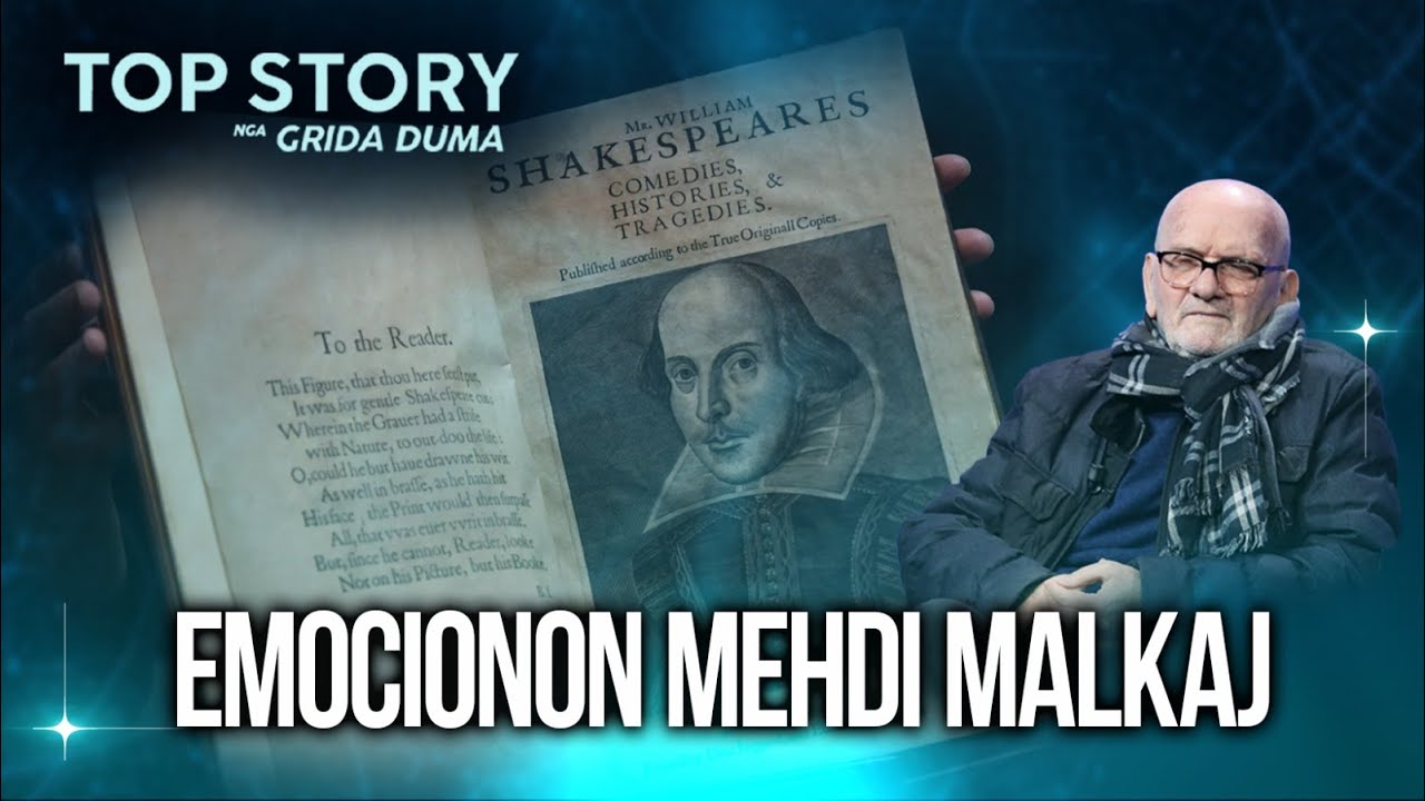 Emocionon Mehdi Malkaj: Pa mendim nuk t&euml; d&euml;gjon as zoti...hesht e gjith&euml; studio me Shekspirin