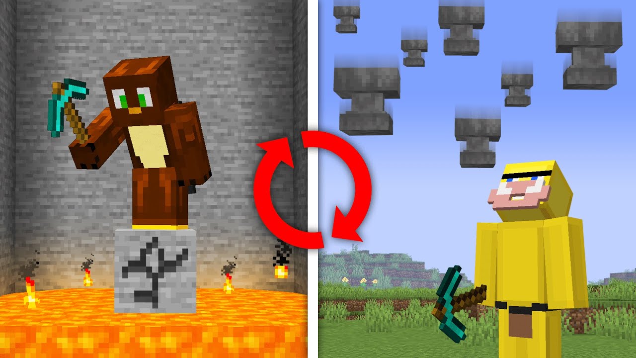 3 Идиота пробуют Minecraft Death Swap