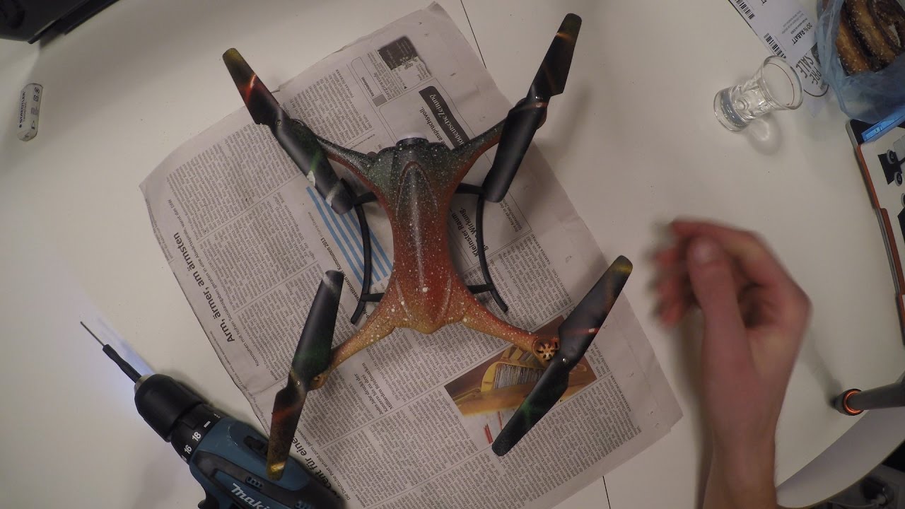 spray painting my drone