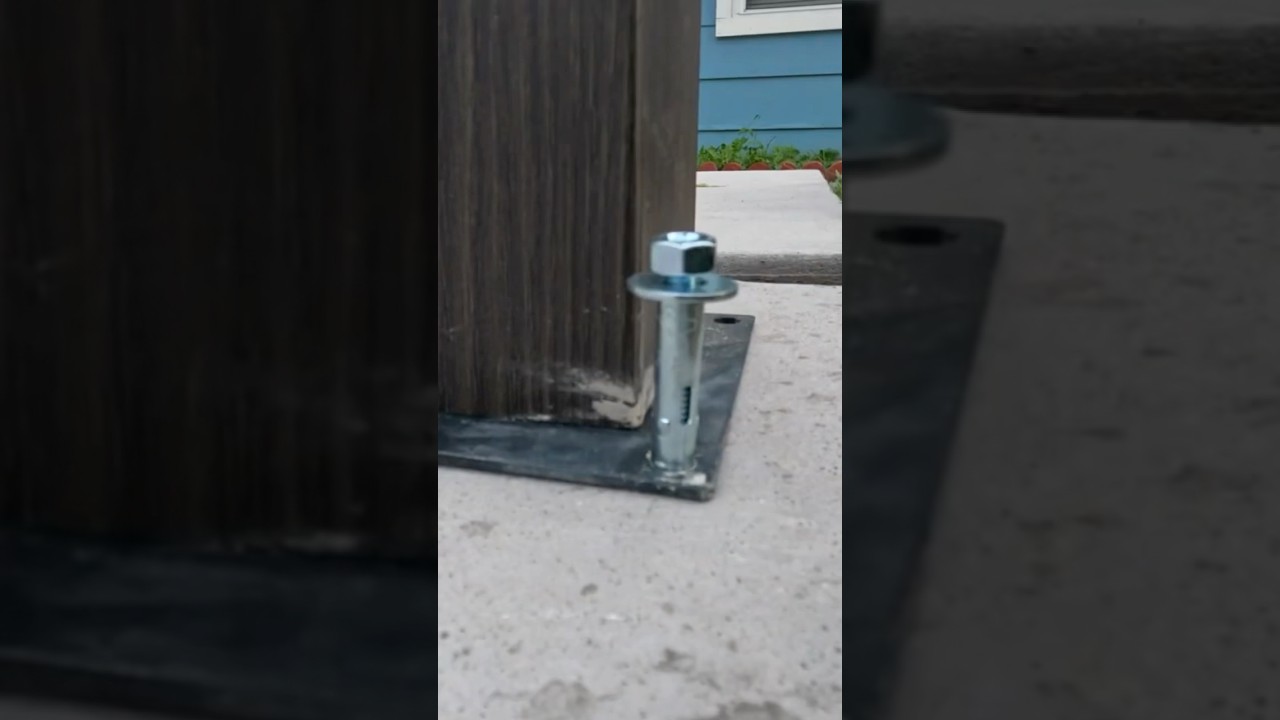 Este es el Mejor Tornillo para Fijar Columnas en el concreto o cemento la instalaci&oacute;n muy sencilla