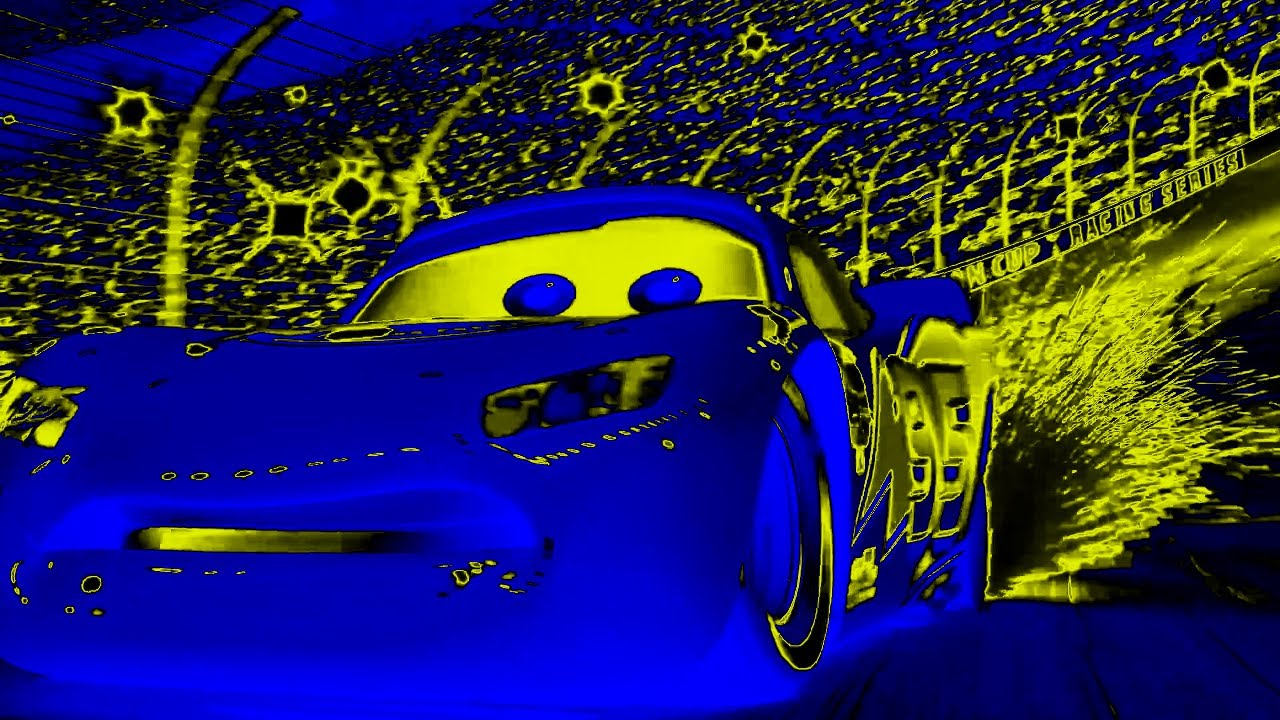 😨😨His tire blown, Go, go!! | Pixar Cars (Sponsored by: Gamavision Csupo Effects )