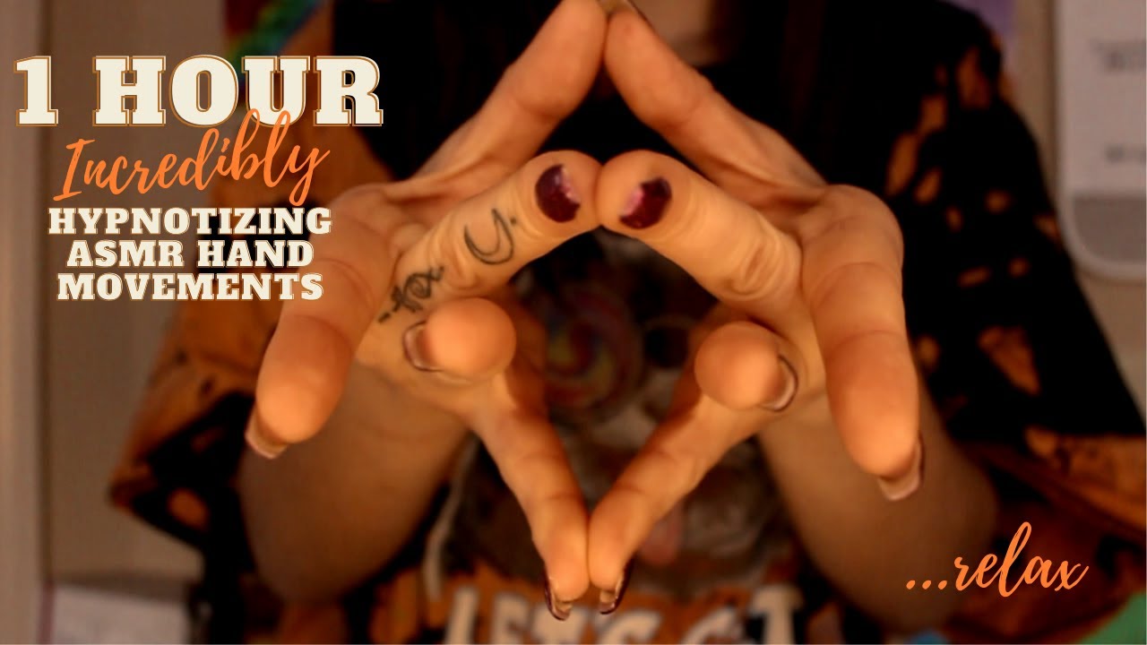 Hypnosis Hand Movements ASMR 1 HOUR w/ Layered Mouth & Hand Sounds 🏵🔸