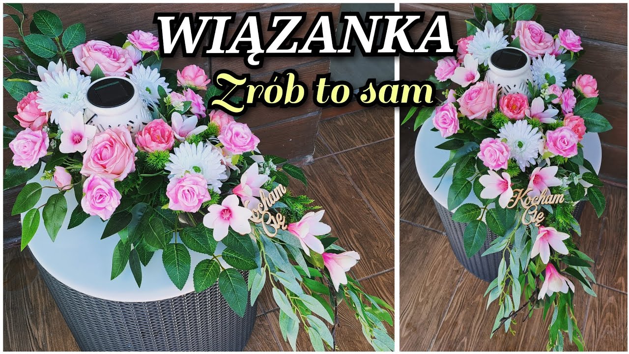 WIĄZANKA STROIK Z LAMPIONEM SOLARNYM ZE SKLEPU ACTION #DIY