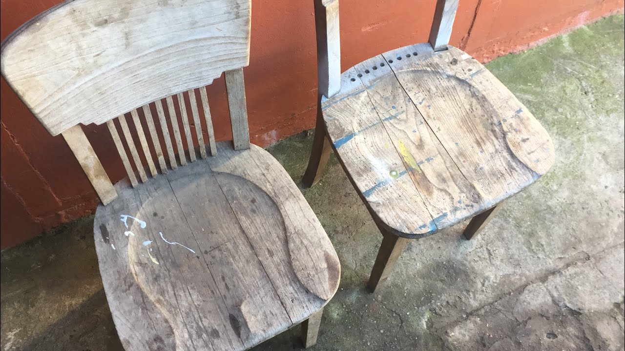 RESTAURACIÓN SIMPLE DE UNAS  SILLAS ANTIGUAS -(VIDEO RELATO)