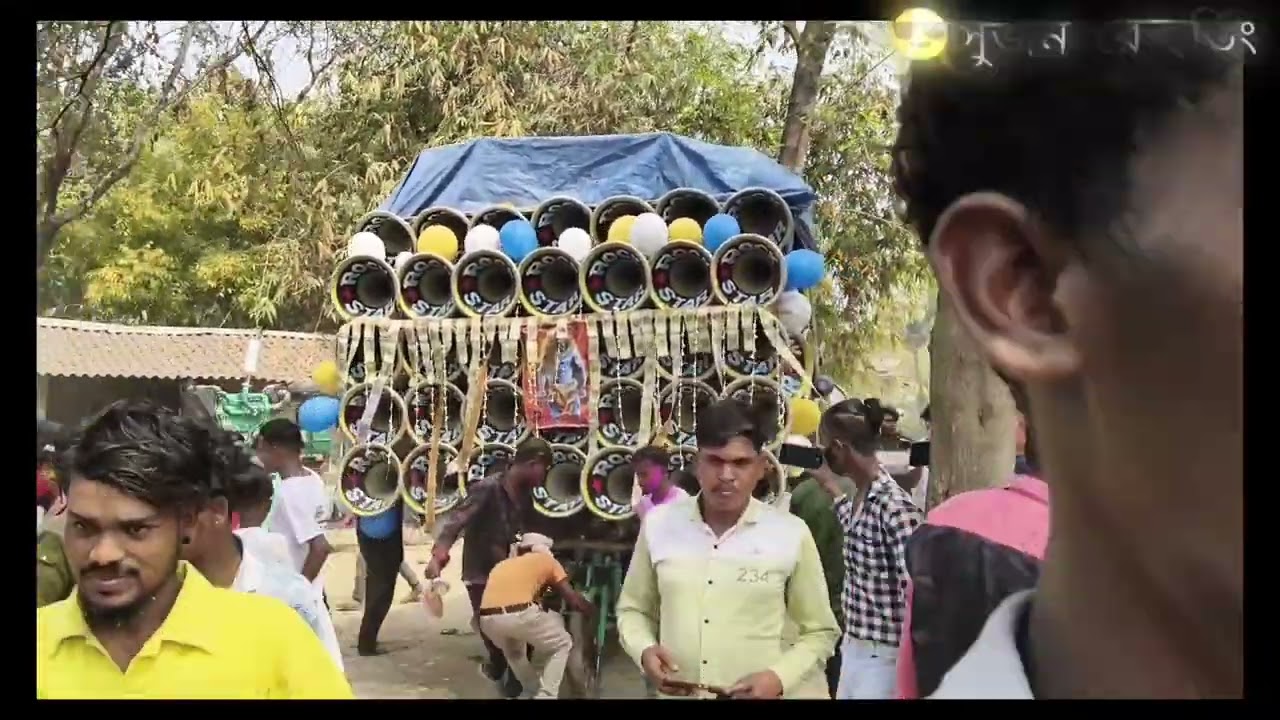 দেখো বন্ধুরা খানো গ্রামে চন্ডী পুজো উপলক্ষে কি কি মাইক সেট বাইচে 💥 👑
