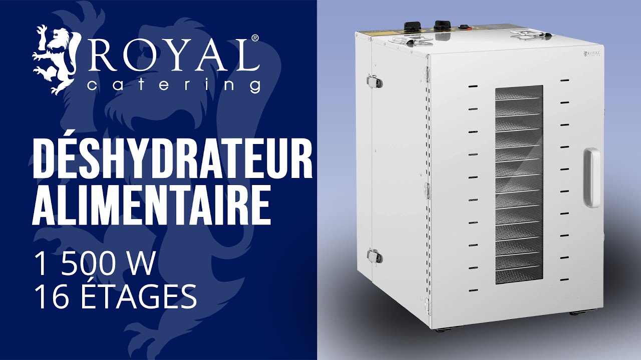 Déshydrateur alimentaire Royal Catering RCDA-1350/100S | Présentation du produit