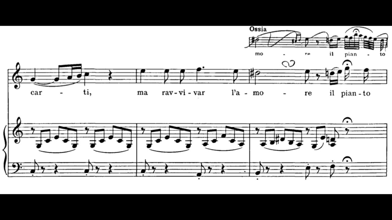 Ah, non credea mirarti (La Sonnambula - V. Bellini) Score Animation