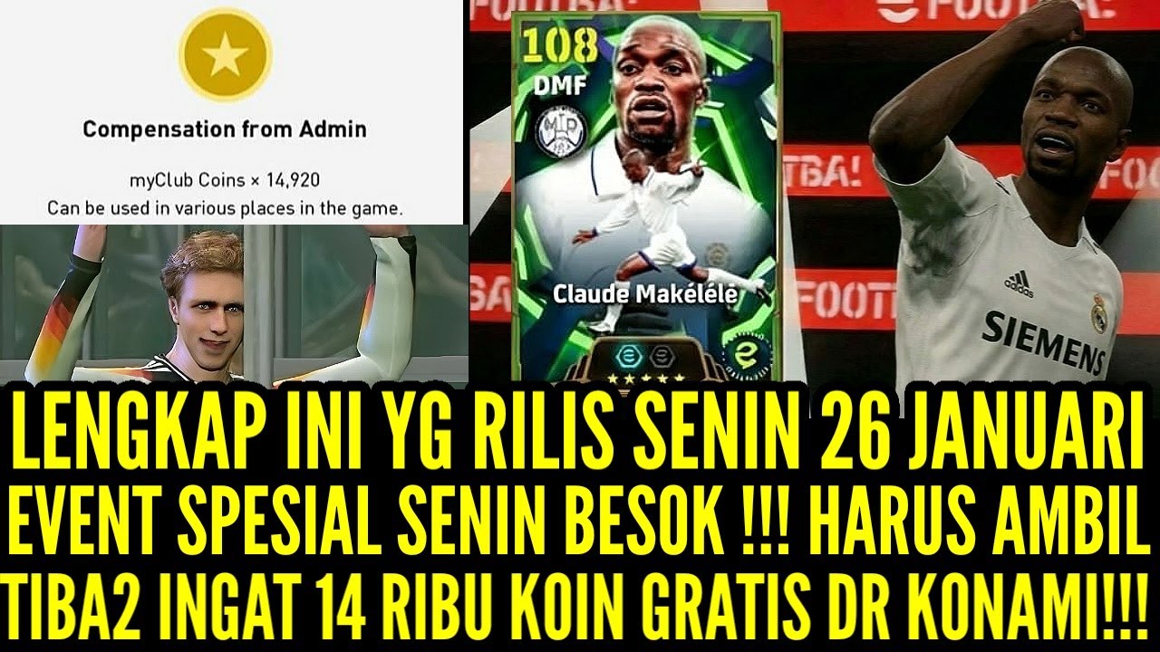 LENGKAP! INI YG RILIS SENIN 26 JAN! EVENT SPESIAL HARUS AMBIL! INGAT 14 RIBU K0IN GRATIS DR K0NAMI!