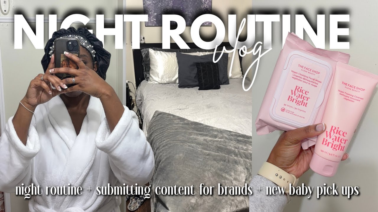 vlog: NIGHT ROUTINE AS A 26yo BOY MOM + submitting content to brands + baby boy haul + etc
