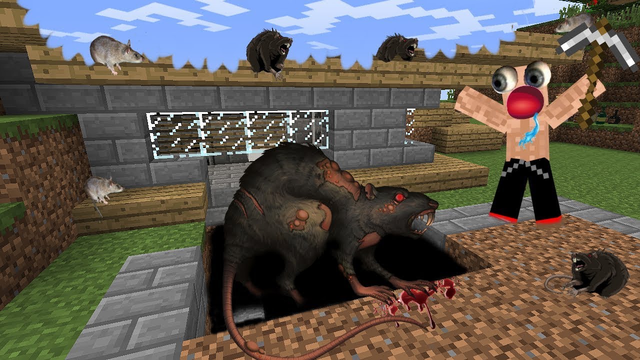 LAS RATAS DESTRUYEN LA CASA DEL NUBI ! PAPITA AL RESCATE ! MINECRAFT TROLL