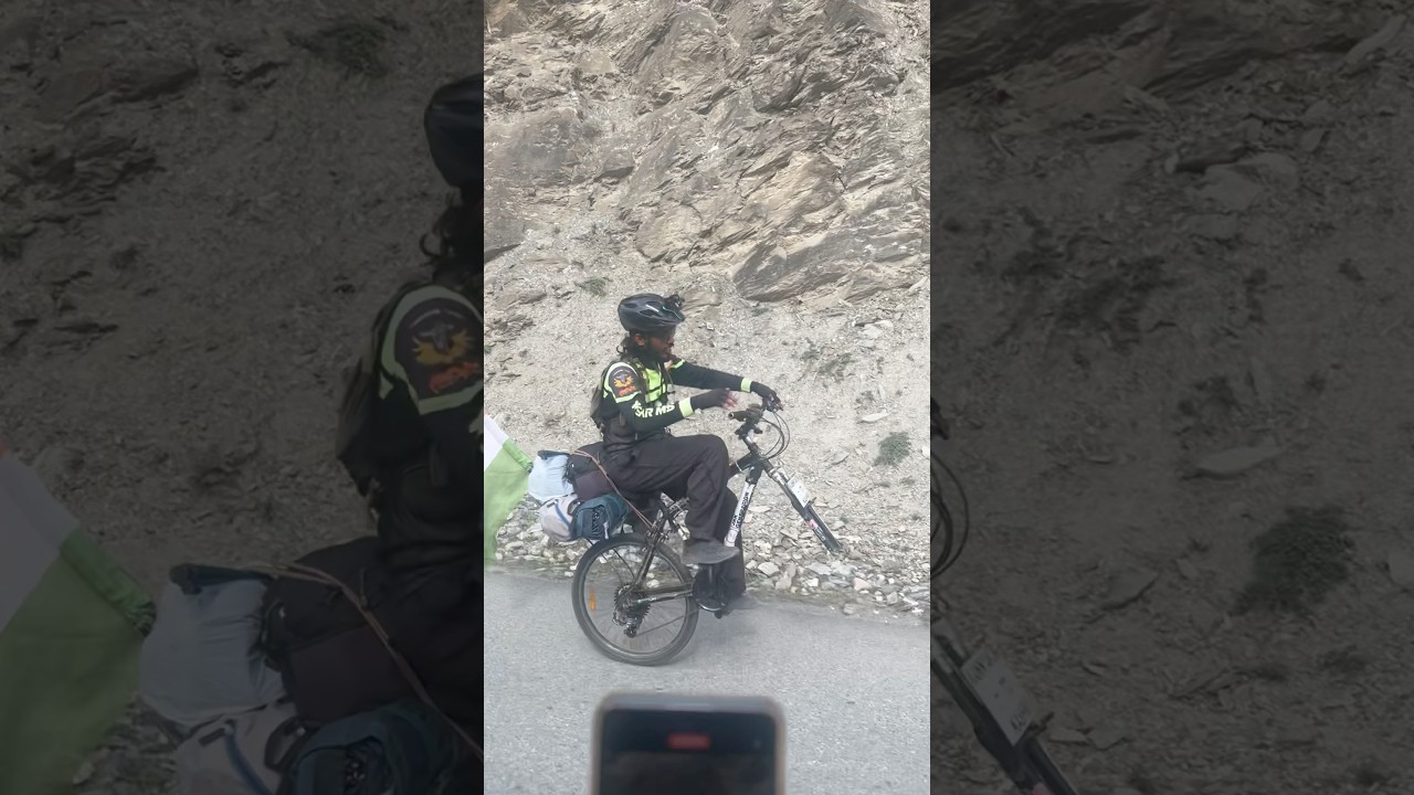 Found this amazing person! Single tyre cycling. #cycle #cyclestunt #worldrecord #travel #bycycle