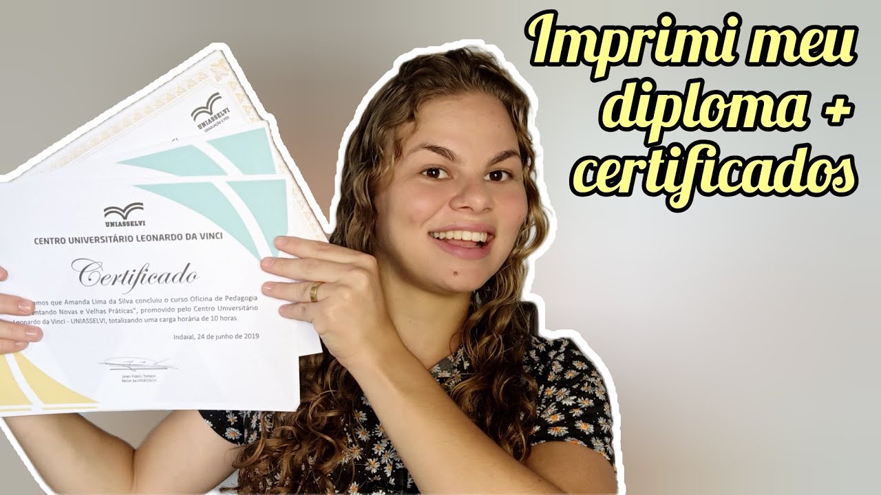 Como emitir o diploma da Uniasselvi e certificado dos cursos livres