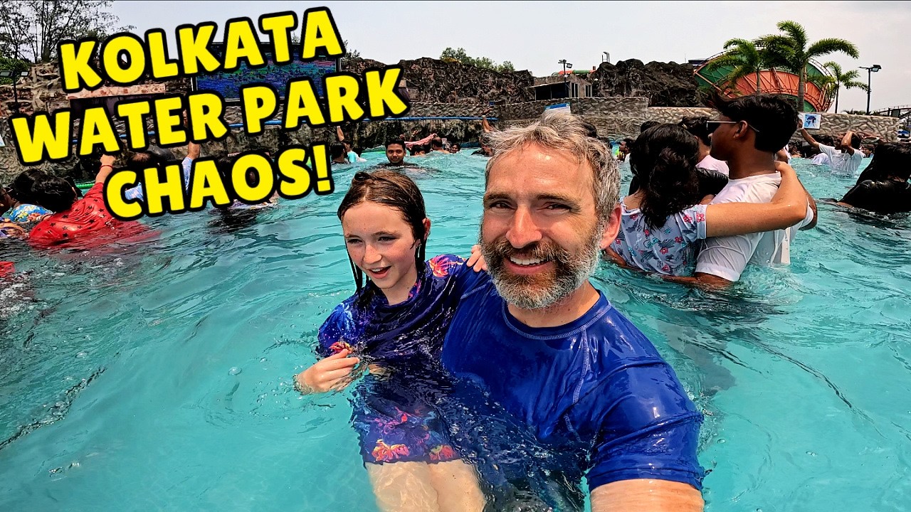Американская семья посещает самый большой аквапарк Калькутты | Wet O'Wild и Nicco Park! 🇮🇳
