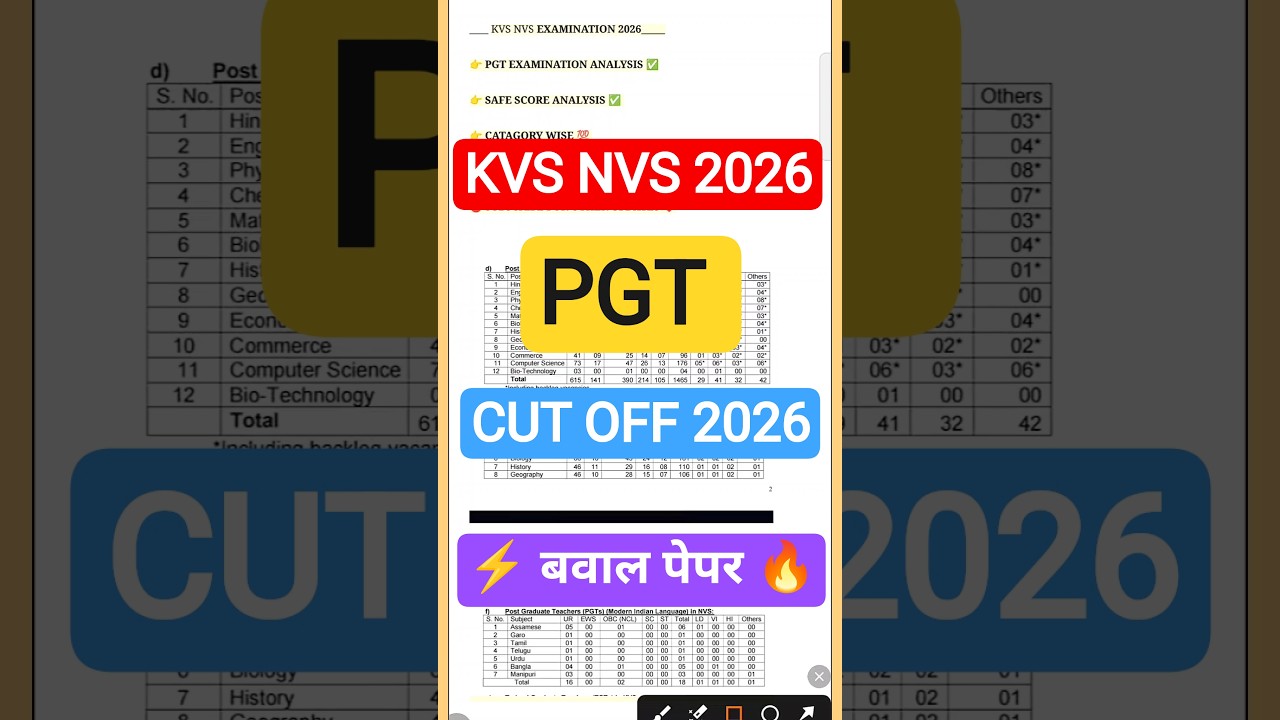 KVS PGT CUT OFF 2025 🔥 EXAM REVIEW 😱 KVS PGT EXPECTED CUT OFF 2025 | KVS CUT OFF 2025 | KVS NVS PGT