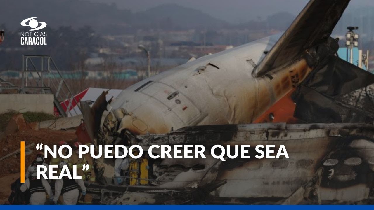 Accidente a&eacute;reo en Corea del Sur: en aeropuerto de la tragedia, rinden homenaje a v&iacute;ctimas