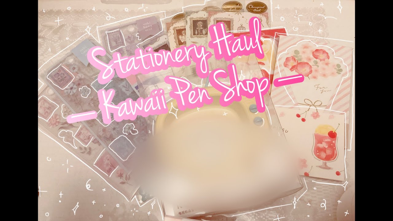 ♡︎ small stationery haul – kawaii pen shop – ♡︎