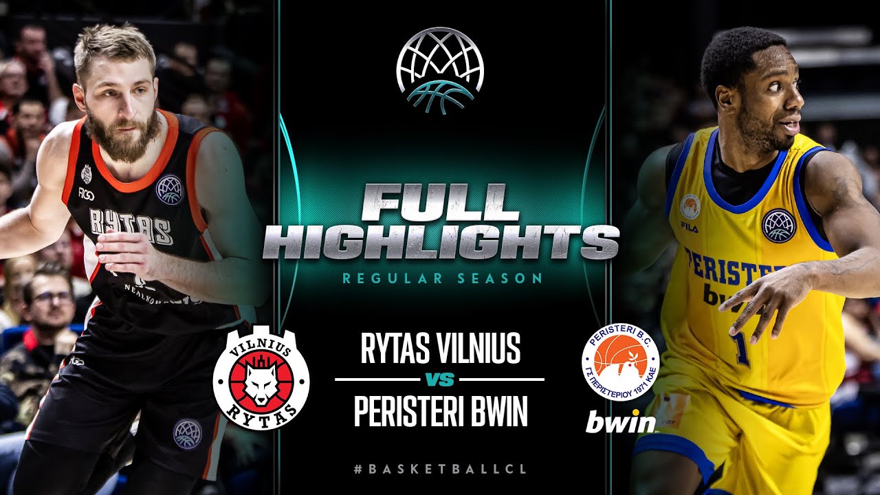 Rytas Vilnius v Peristeri bwin | Full Game Highlights | #BasketballCL 2023-24