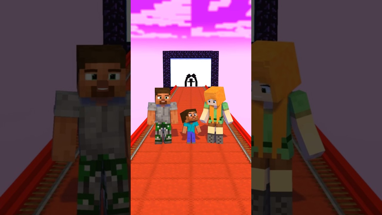 Steve's Family plays Body Game, HELP them! - Funny Animation