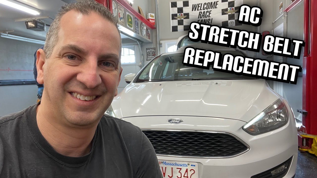 How To Replace 2013-2018 Ford Focus 2.0 AC Belt - Stretch Belt