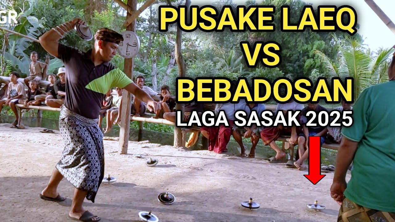 Epic Iron Spinning Top Battle in Lombok!