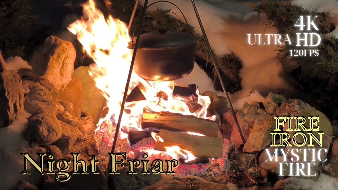Ancient Cauldron & Roaring Fire: 12 Hours Pure ASMR | Forest Hearth | No Talking | Deep Sleep Focus