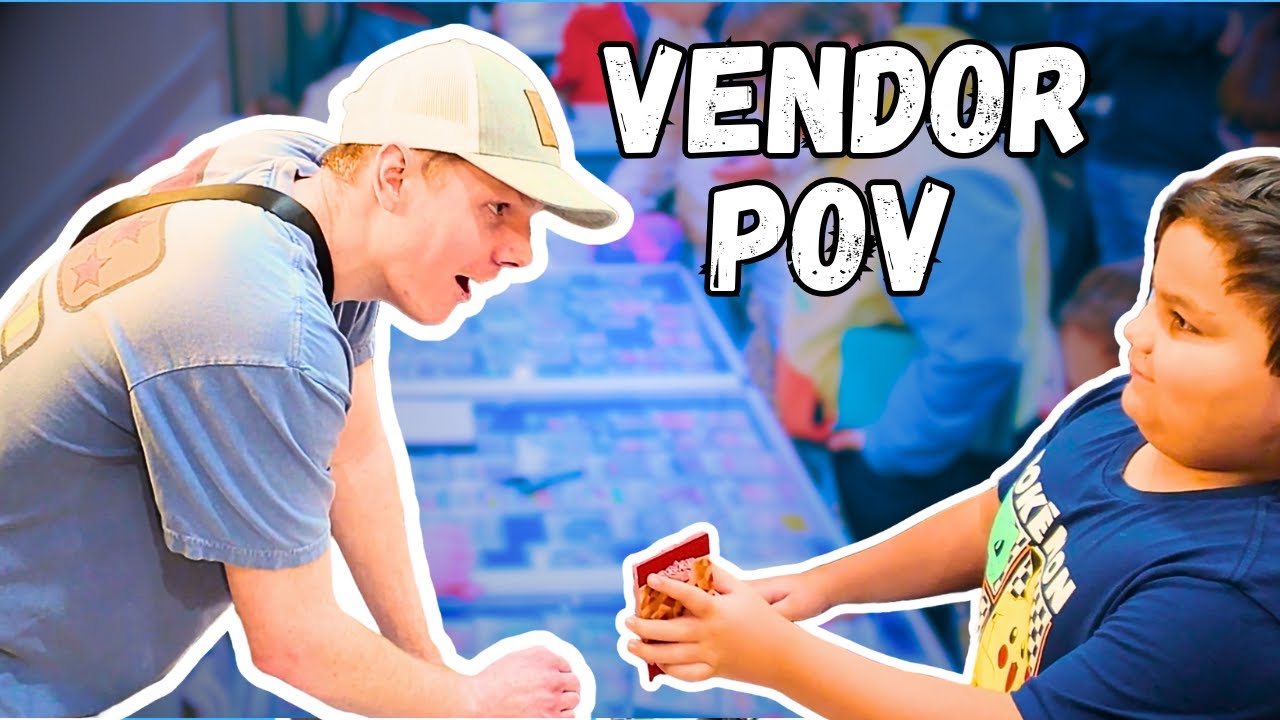 He SHOCKED me with the card he pulled | Pokemon Card Vendor POV