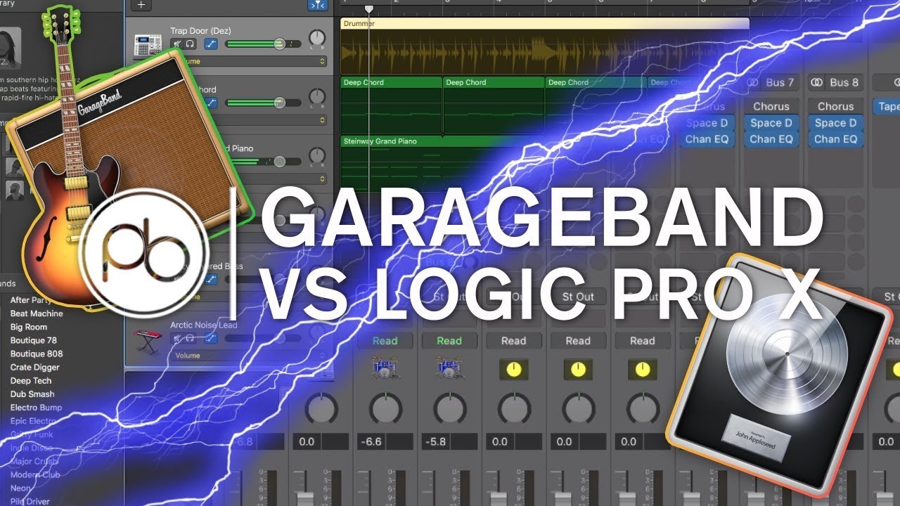 Garageband и Logic Pro X: в чем разница?