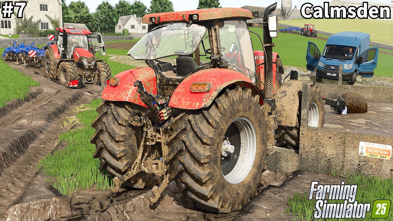 Finishing Slurry Spreading & Getting a New Ford Transit Van│Calmsden│FS 25│Timelapse#7