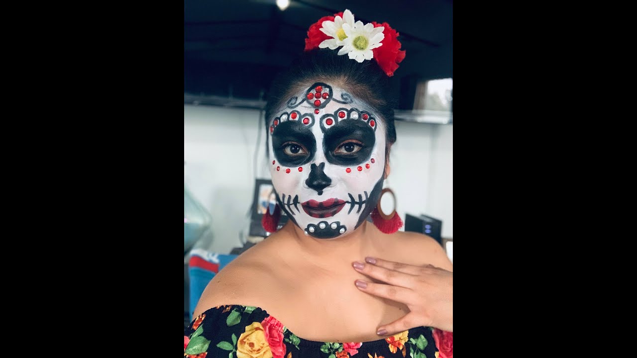 Maquillaje sencillo para halloween 🎃  catrina/ Irene Mejía
