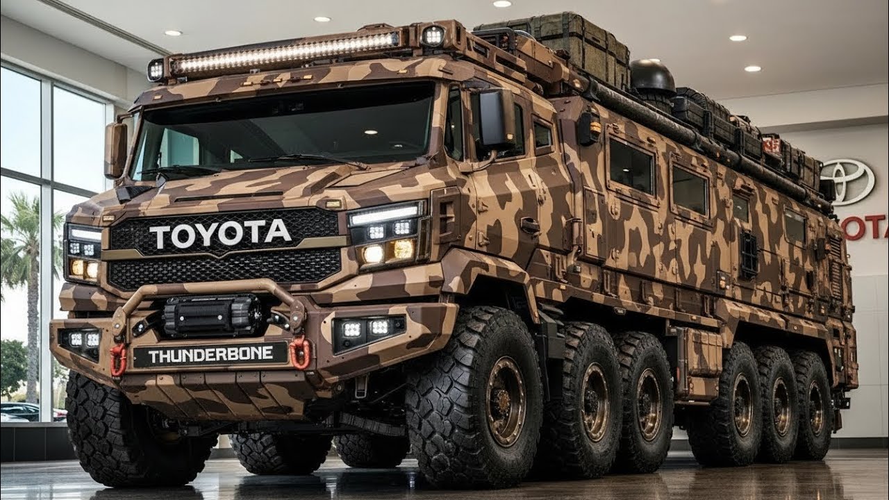 Military-Style Motorhome 😳 | Toyota Thunderbone 12x12 Concept......