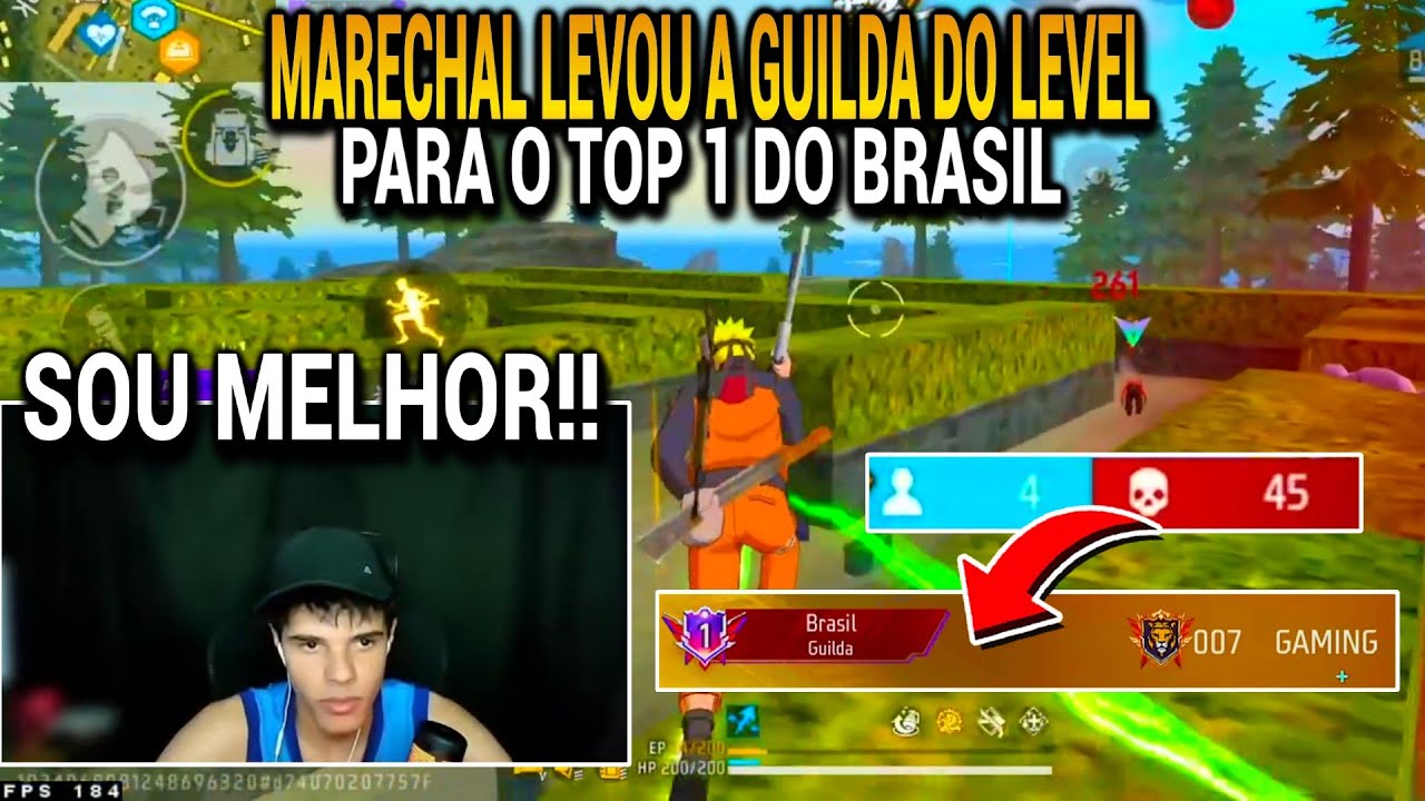 MARECHAL PEGOU TOP 1 DO BRASIL NO GU3RR4 DE GUILDAS E FEZ 45 KILLS EM UMA ÚNICA PARTIDA!!