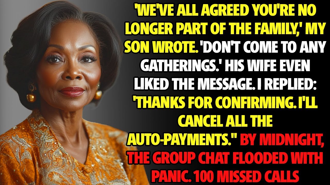 My Son Said: “You're No Longer Part Of This Family. Stay Away From Our Events.” - So I...