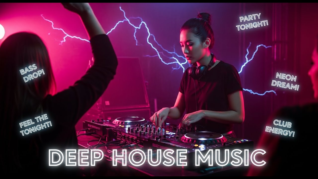 Deep House Music Urban Night 🚗 Deep Bass Beats and City Lights
