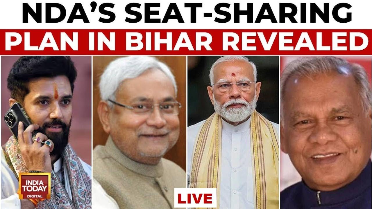 LIVE: Bihar Election Seat-Sharing: BJP-JDU To Follow Lok Sabha Formula, Smaller Allies Get 40 Seats