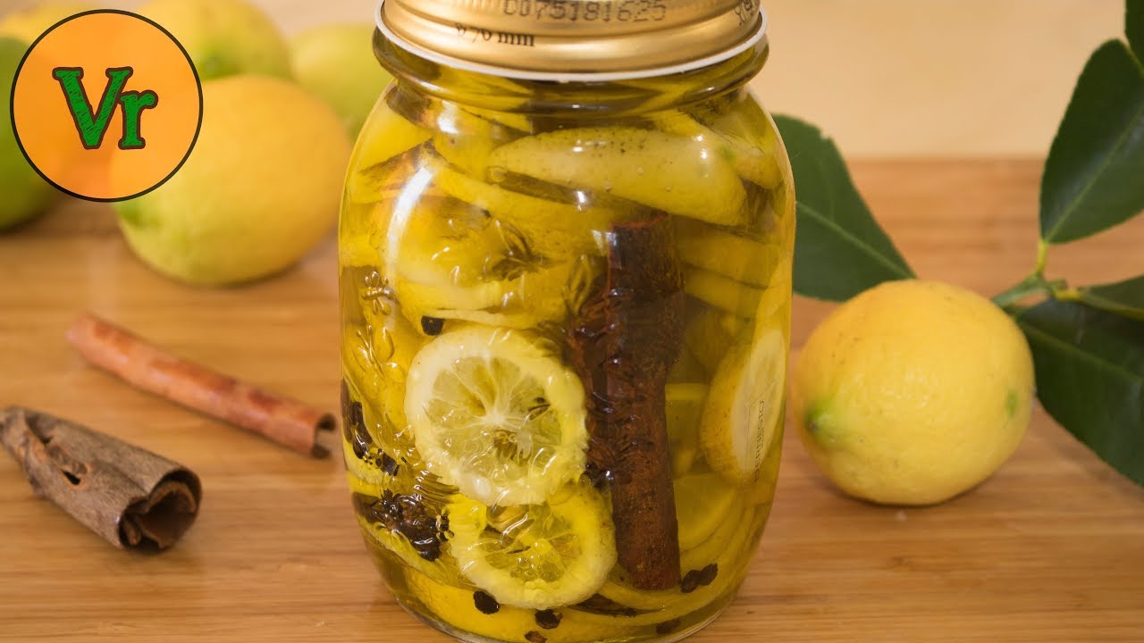 Recette citrons confits à l’huile d’olive et cannelle | Préparation à froid