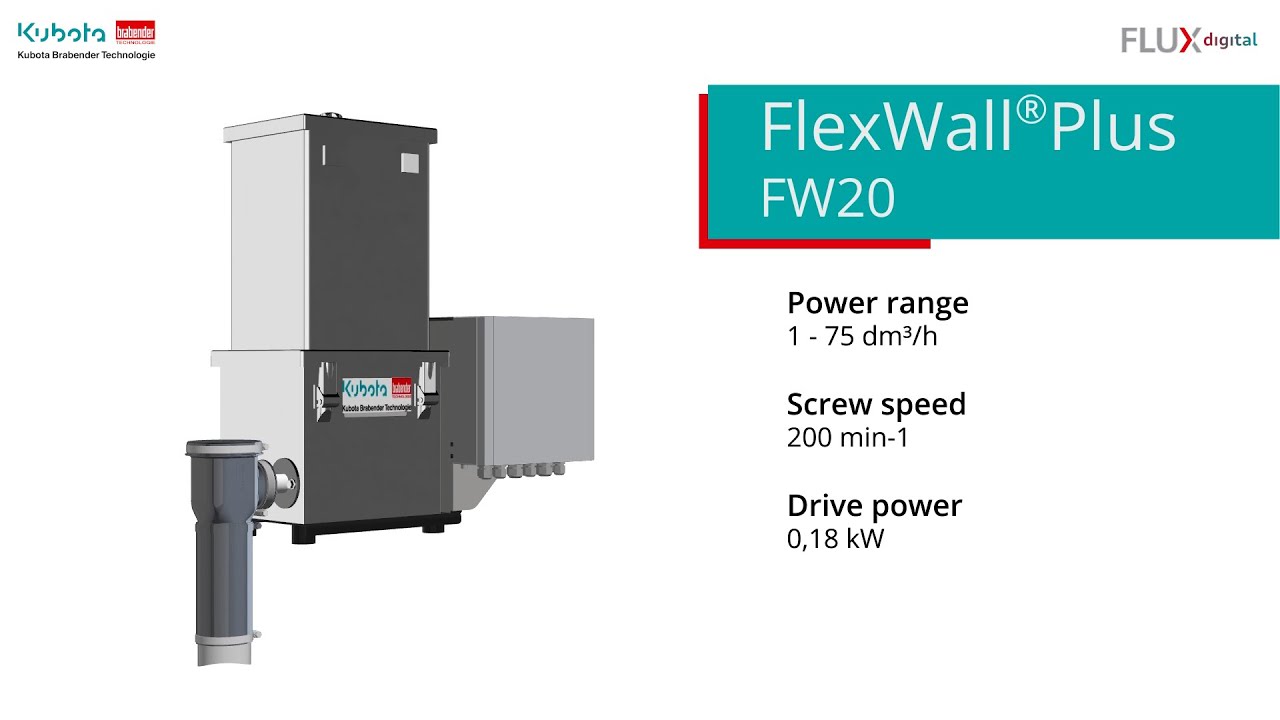 Kubota Brabender Technologie - Digital Flux: FLEXWALL Plus Feeders - Flexibility in series