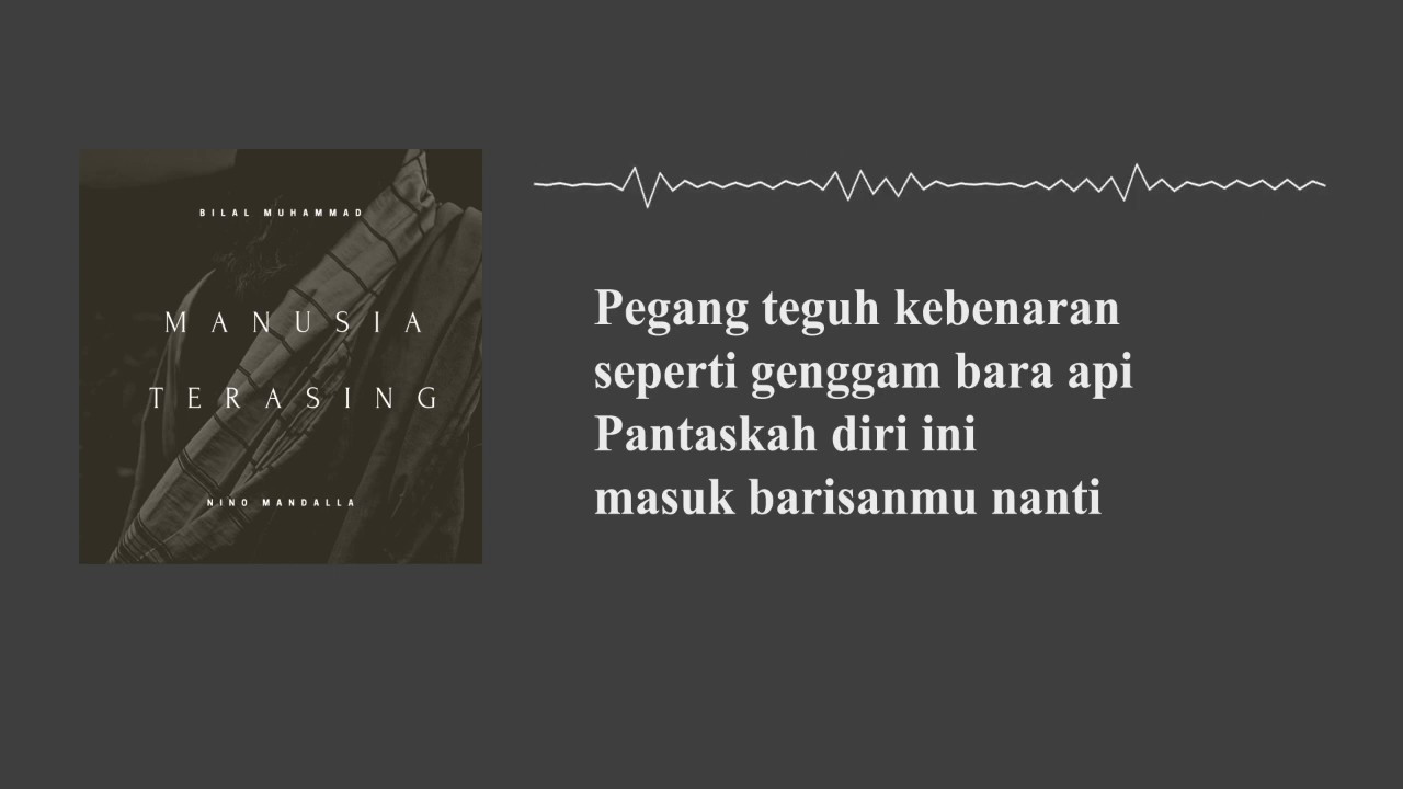 Bilal Muhammad -  Manusia Terasing (Feat. Nino Mandalla) [Lyric Video]