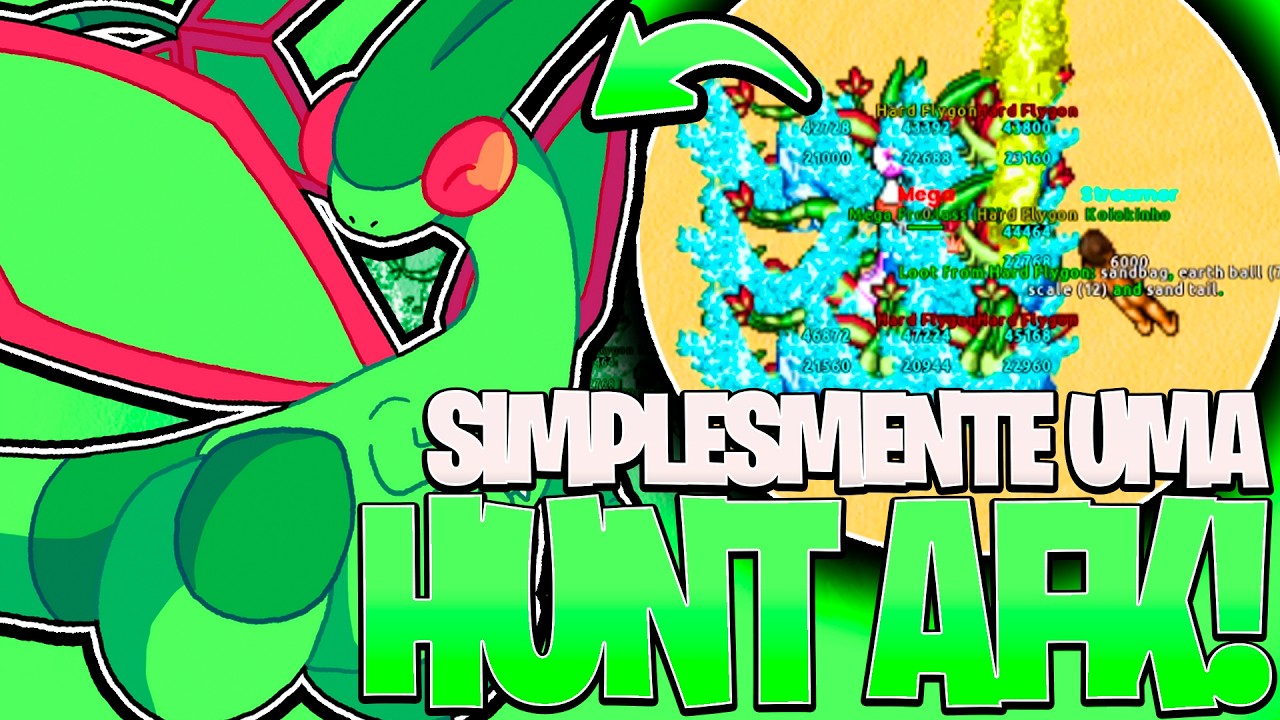 HUNT AFK É INSANA DE BOA!!🤯😍 POKETIBIA MOBILE E PC 2026 POKE MANIA!