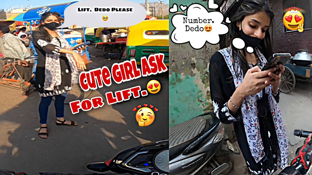 Cute Stranger💕 girl asking for lift💞 on my Ns200 || Number Milega Ajj Toh😅