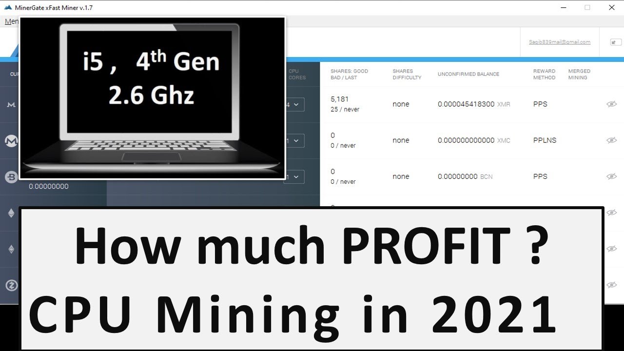 CPU mining worth in 2021 _ How much profit did I get in one year