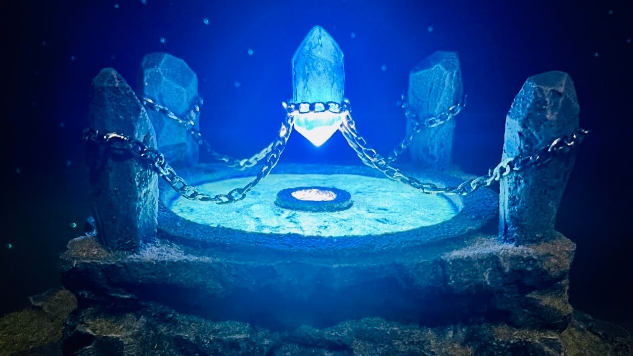طريقة عمل ديوراما خيالية | How to Make a Glowing Fantasy Diorama - Floating Crystal Magic 