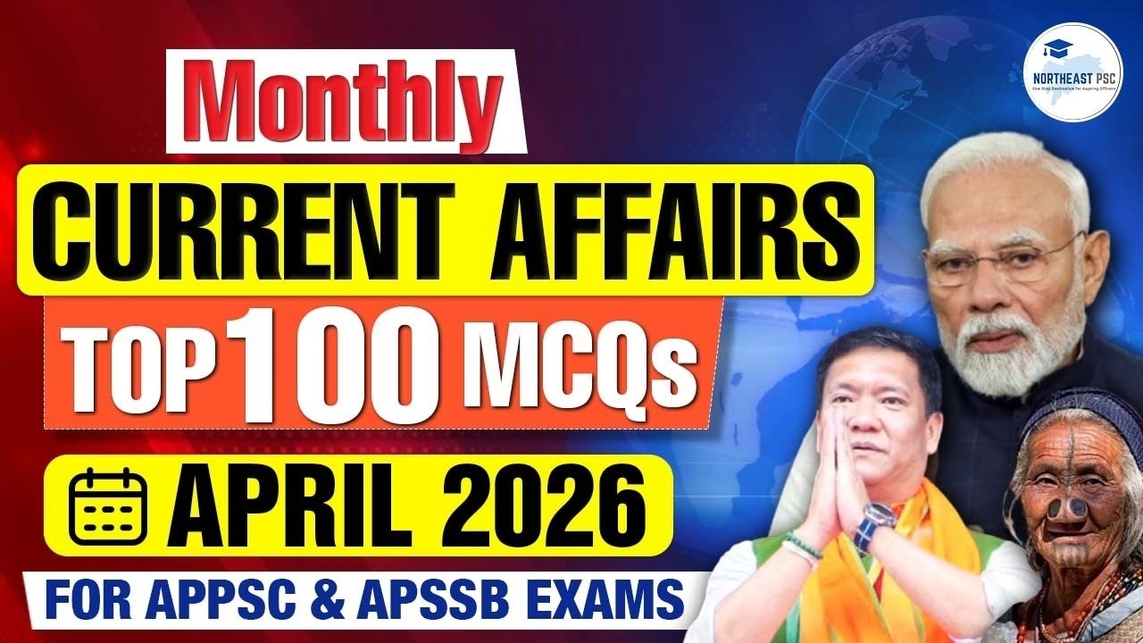 April 2026 Current Affairs Part 3 | Ayan Sir I Top 75 MCQs #appsc #apssb #appscpreparation