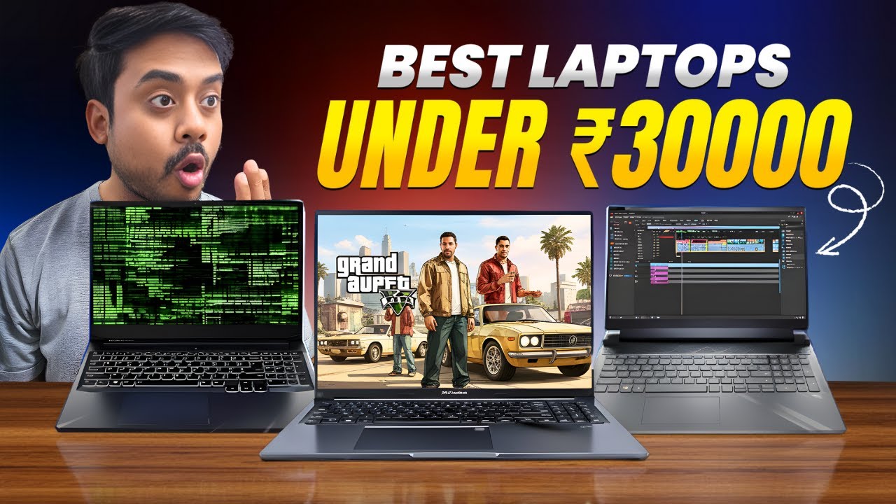 Best Laptops Under 30000 in 2025 - for Gaming / Coding / Student 🔥 TOP 4 Laptops Under 30000 in 2025