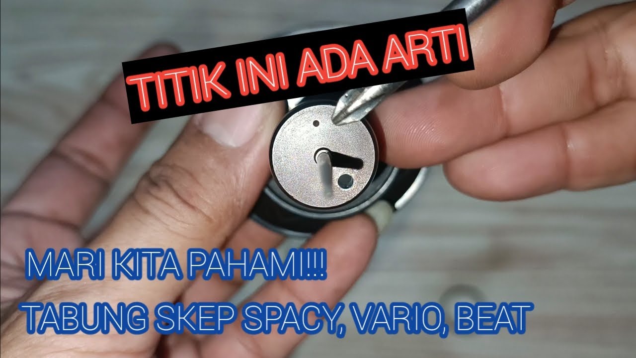CARA Menentukan Posisi Lubang pada Tabung SKEP karburator Honda SPACY, BEAT dan VARIO.