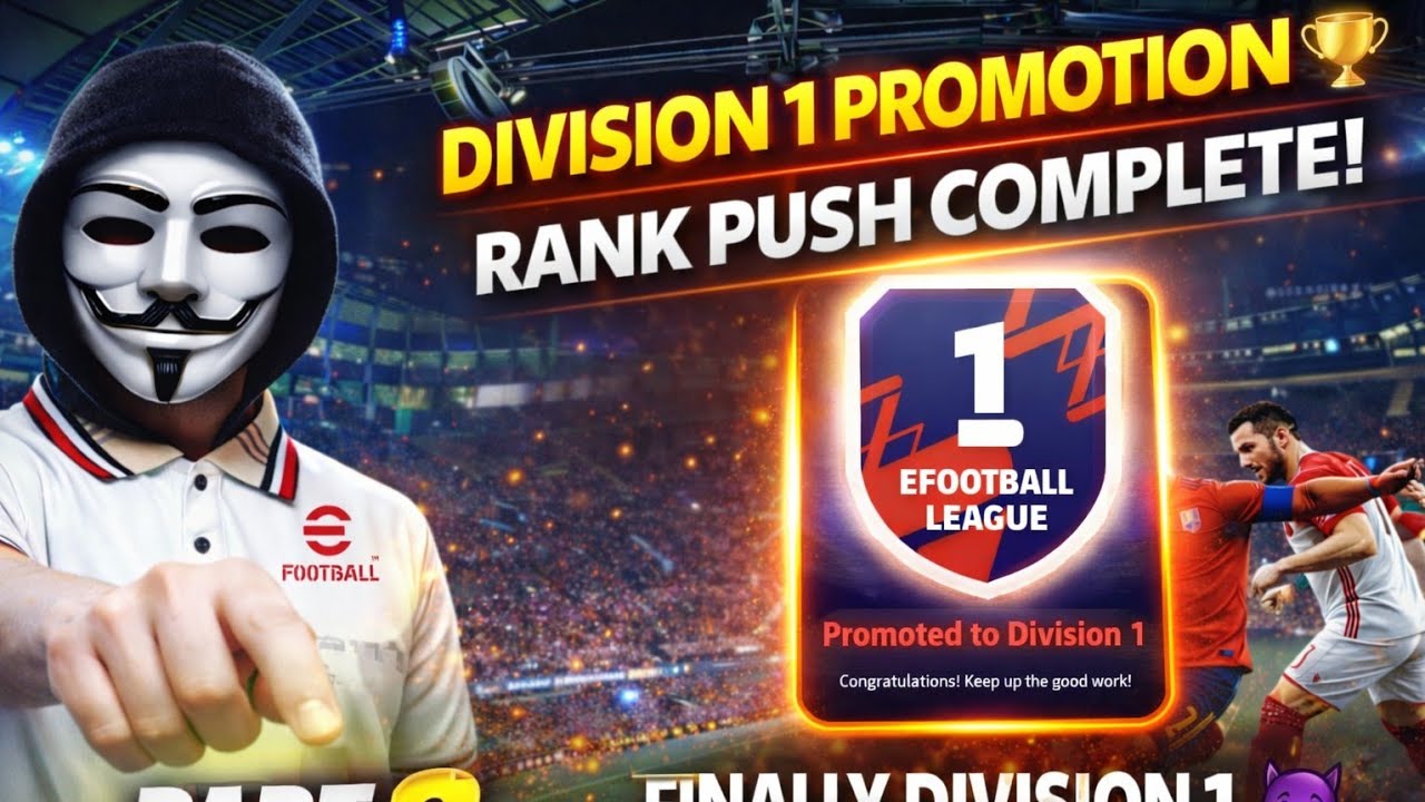 Division match 1 rank Push Win Streak 💪 PART 1 eFootball mobile Live Game play