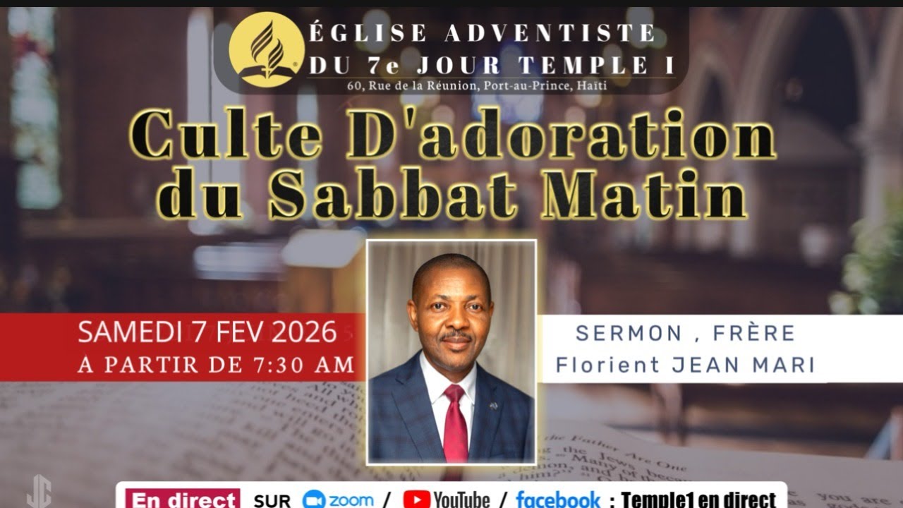 Culte d’adoration spécial ,Sermon Frère | Florient JEAN MARI | Samedi 07 Février 2026
