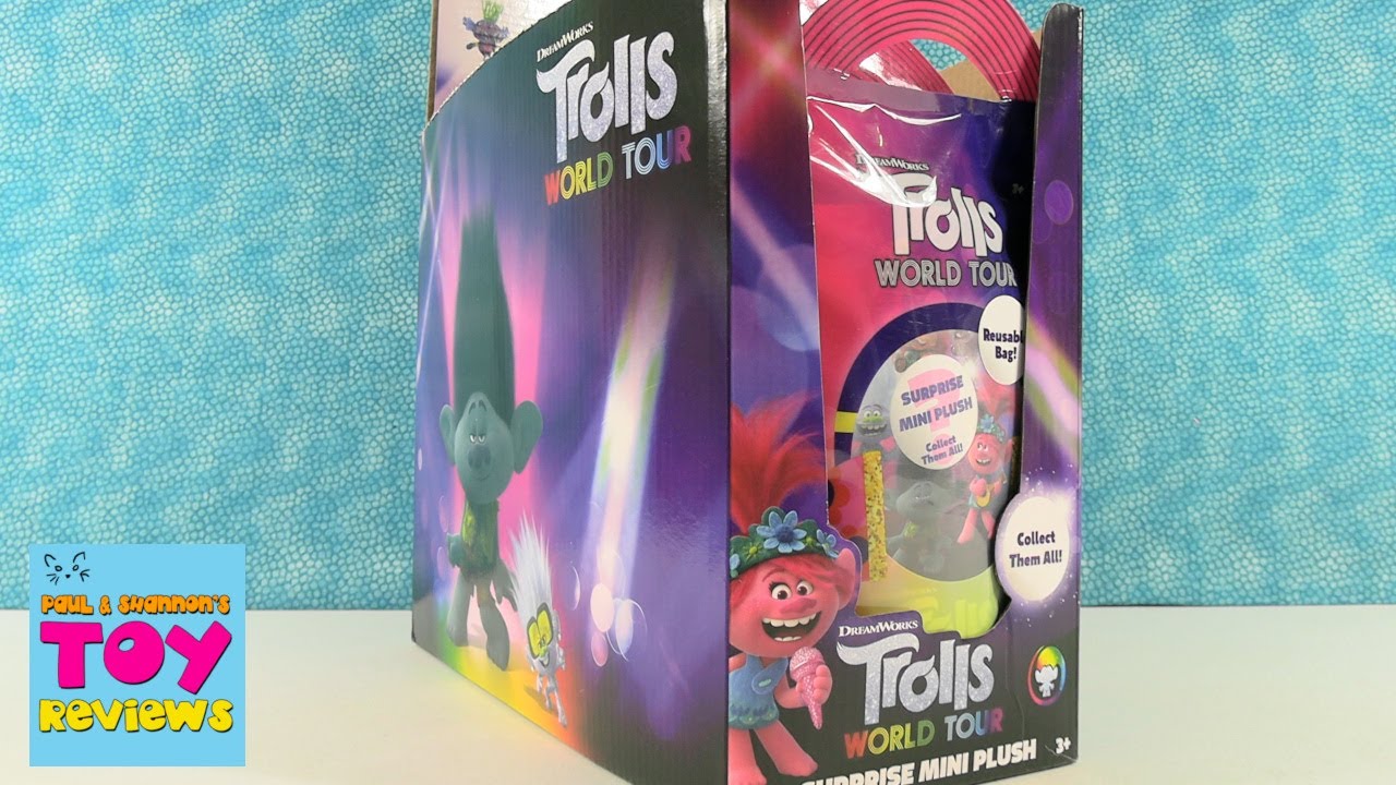 Trolls World Tour Surprise Mini Plush Blind Bag Opening Review | PSToyReviews