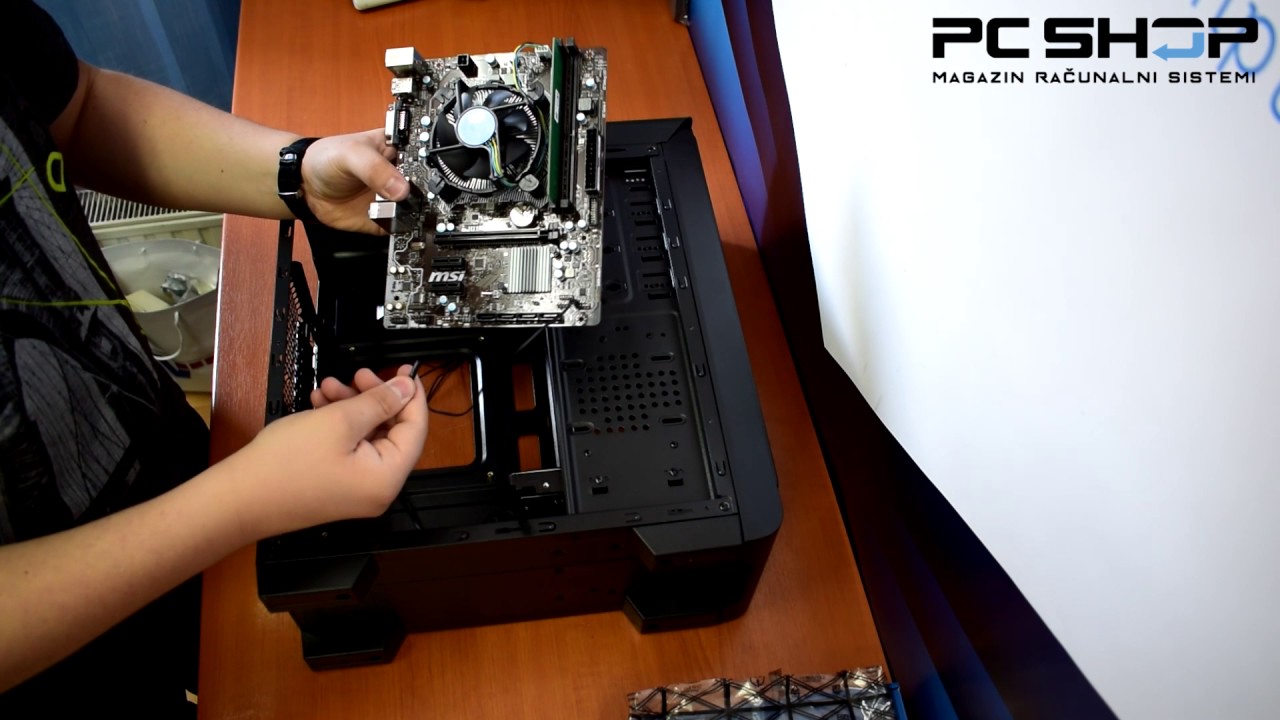 Sastavljanje računala od nule - PC build video by PC shop